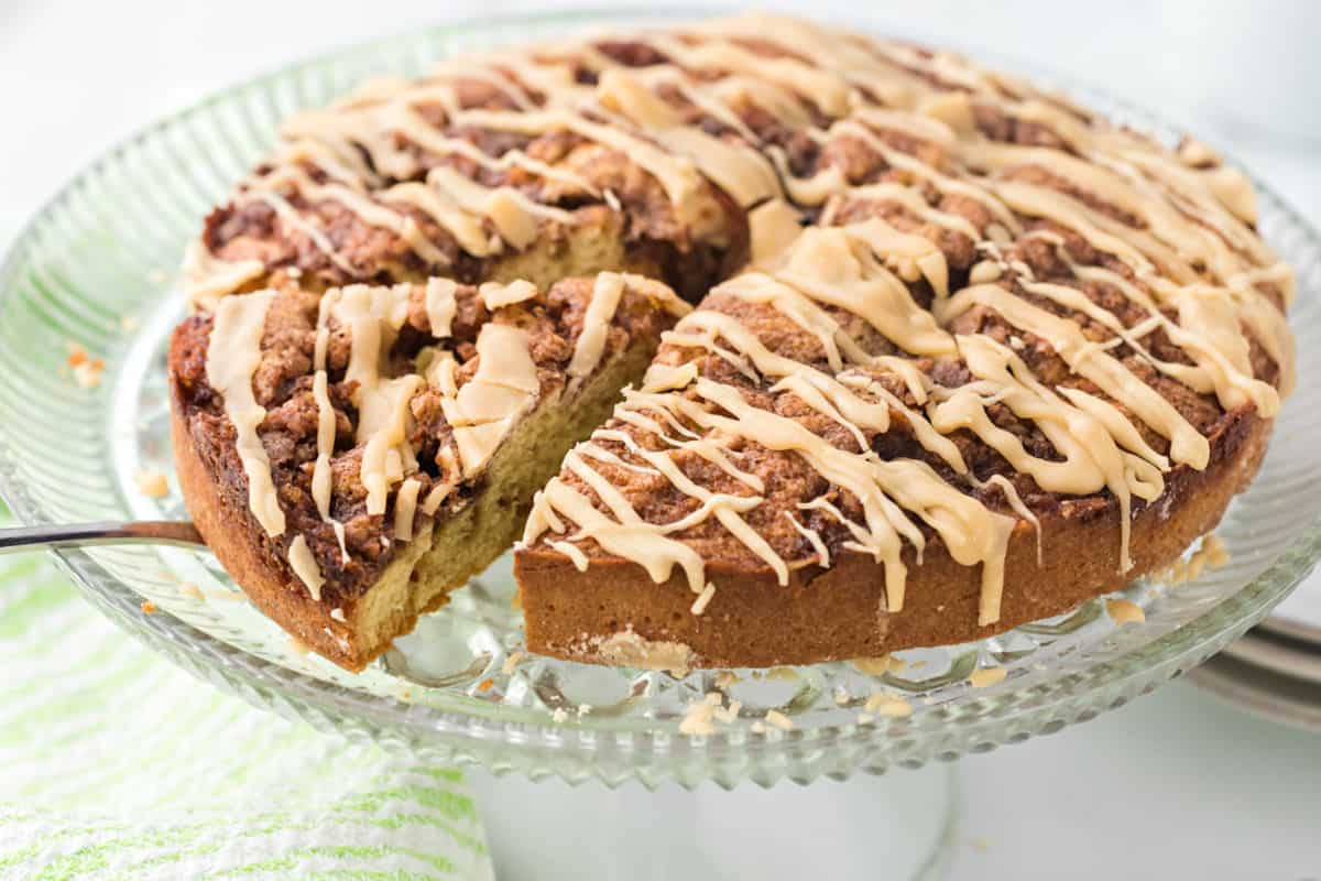 Caramel Apple Cinnamon Roll Coffee Cake Shugary Sweets