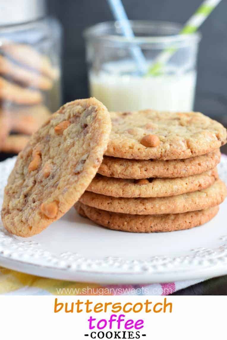 Butterscotch Toffee Cookies Shugary Sweets 