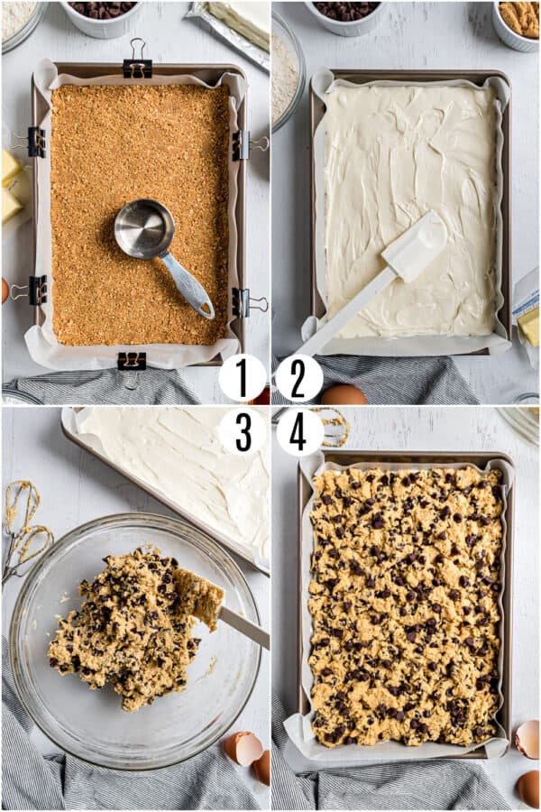 Chocolate Chip Cheesecake Bars Recipe Shugary Sweets