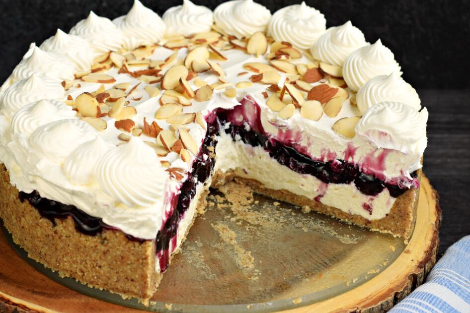 Easy No Bake Blueberry Cheesecake Recipe Shugary Sweets