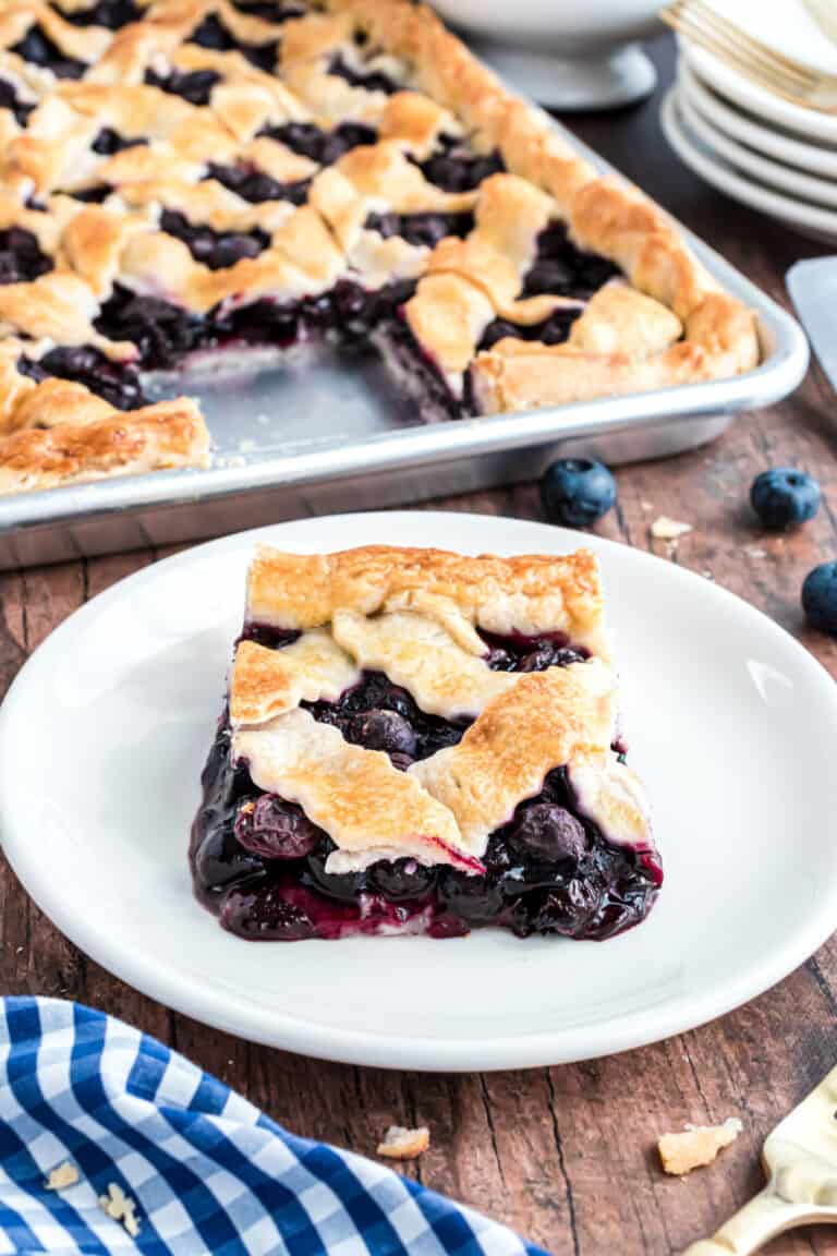 Blueberry Slab Pie Recipe Shugary Sweets