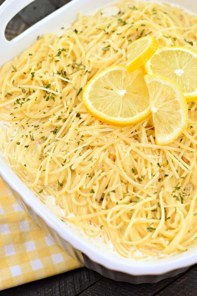 Lemon Garlic Pasta Recipe - Shugary Sweets