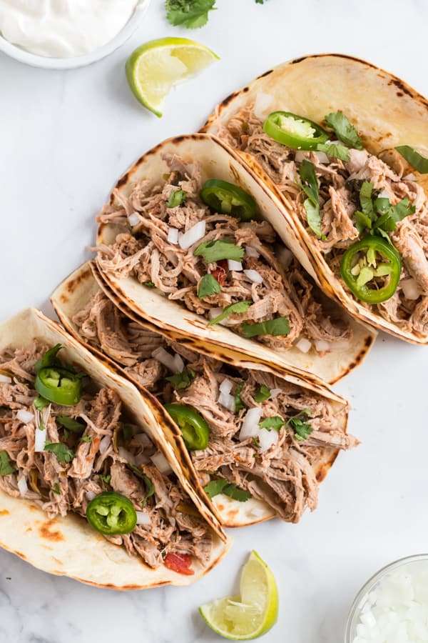 Easy Crock Pot Pork Carnitas Recipe - Shugary Sweets