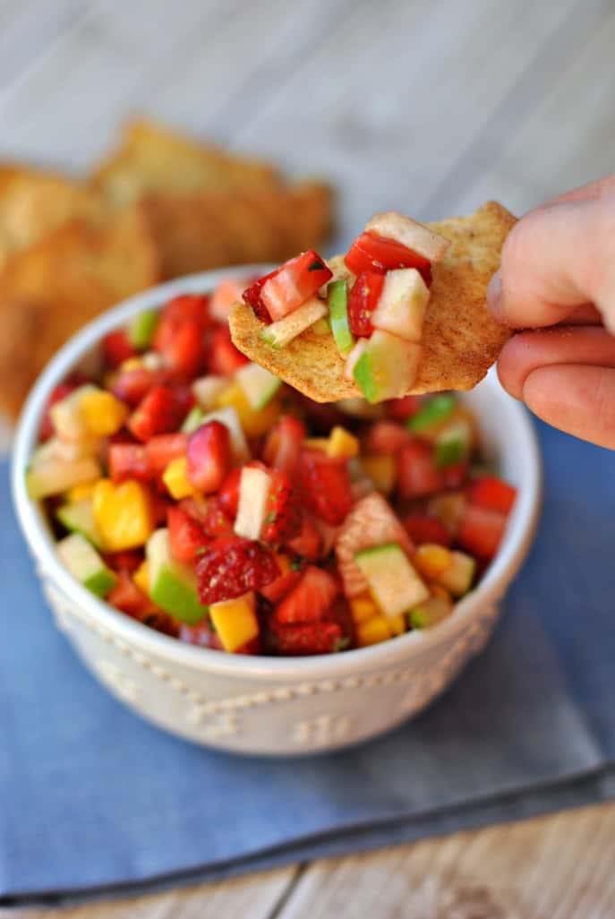 The Best and Easiest Fruit Salsa Dip Recipe Shugary Sweets