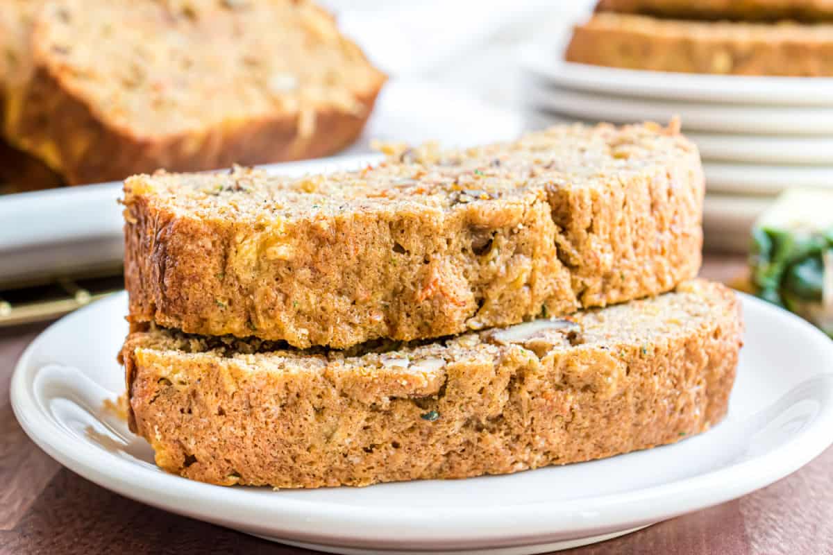 Pineapple Carrot Zucchini Bread Recipe - Shugary Sweets