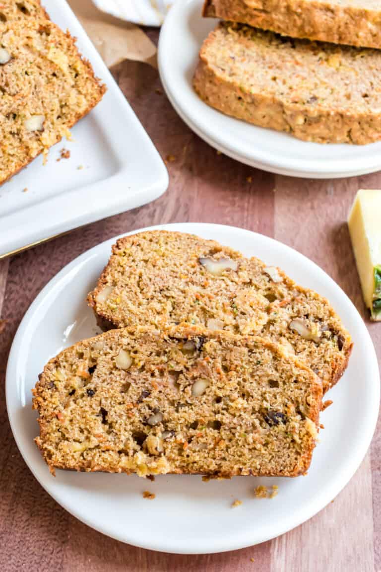 Pineapple Carrot Zucchini Bread Recipe - Shugary Sweets