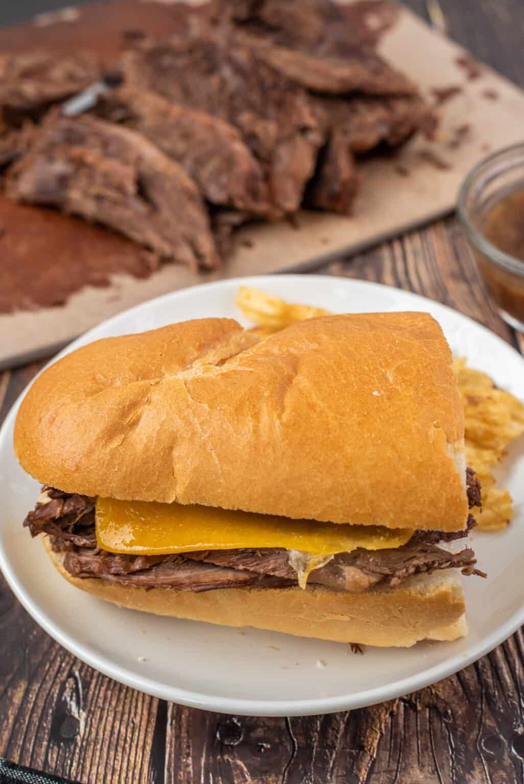 Slow Cooker French Dip Recipe Shugary Sweets 