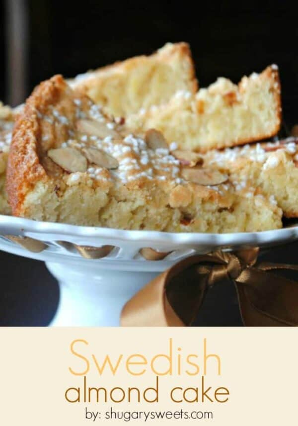 Swedish Almond Cake - Shugary Sweets