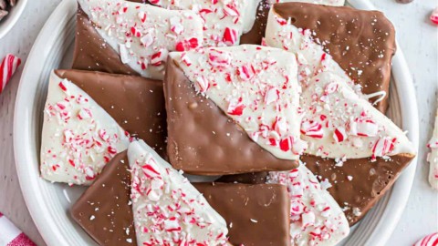 Chocolate Peppermint Grahams are the perfect last minute holiday treat. Peppermint Bark gets a chocolate graham cracker boost! These holiday treats covered in chocolate and peppermint are easy enough for the kids to make.