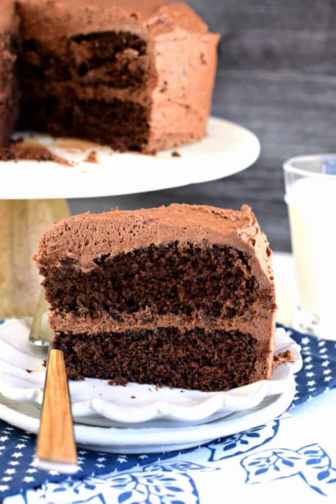 Perfect Chocolate Cake with Chocolate Buttercream Frosting Recipe