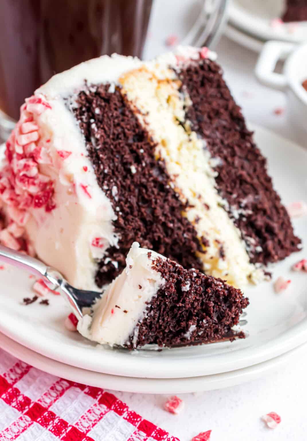 Chocolate Peppermint Cheesecake Cake Recipe