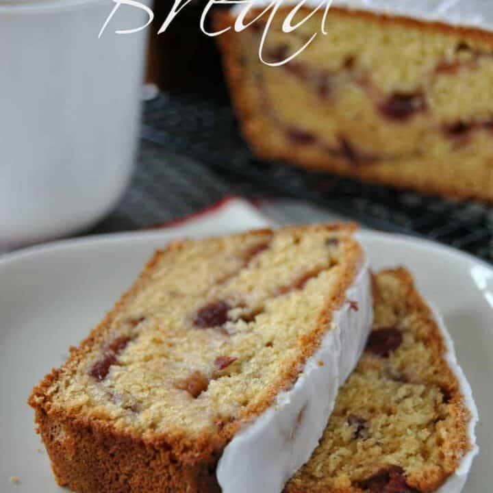 Cranberry Almond Quick Bread - Shugary Sweets