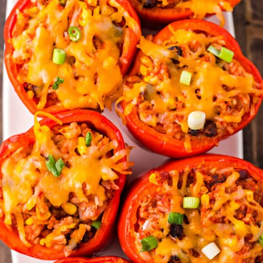 Santa Fe Stuffed Peppers Recipe - Shugary Sweets