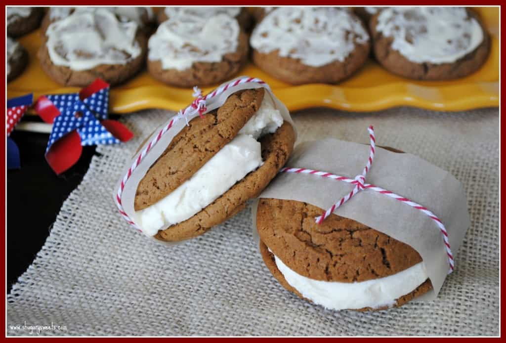 Biscoff Ice Cream Cookie Sandwiches Shugary Sweets 7740