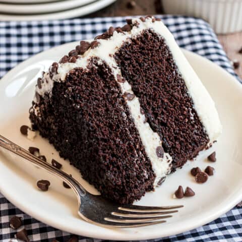 Dark Chocolate Cake Recipe - Shugary Sweets