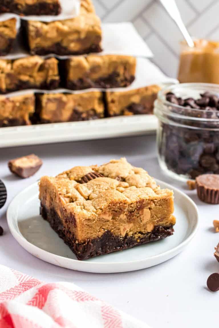 Peanut Butter Brookies Recipe - Shugary Sweets