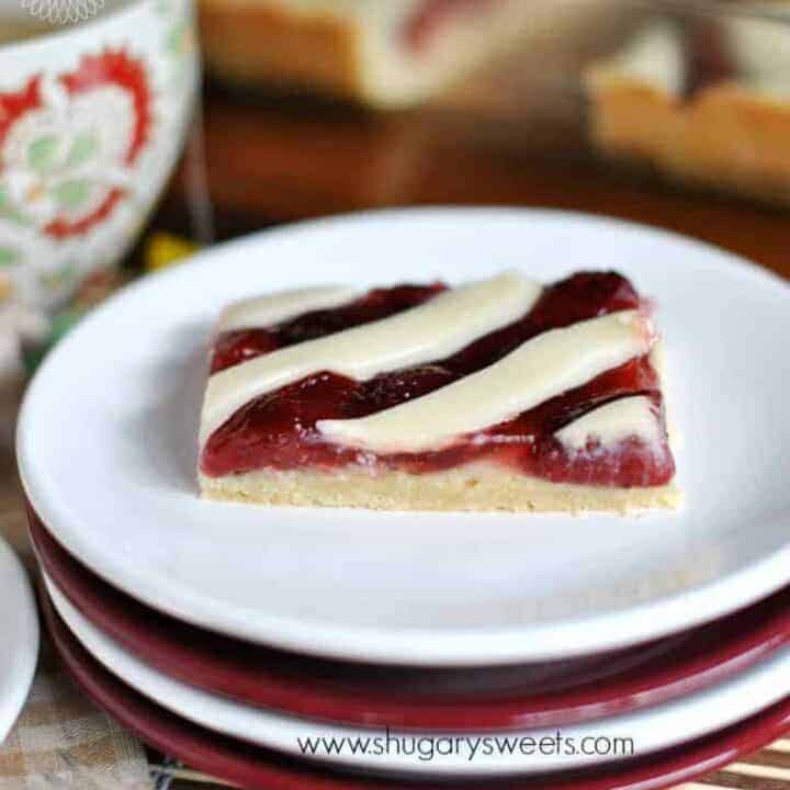 Strawberry Pie Bars Shugary Sweets