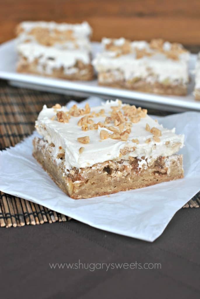 Apple Blondies Recipe - Shugary Sweets