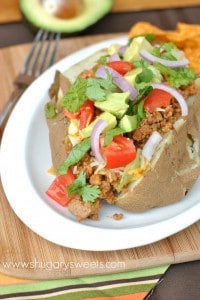 Turkey Taco Potato Boats Recipe- Shugary Sweets