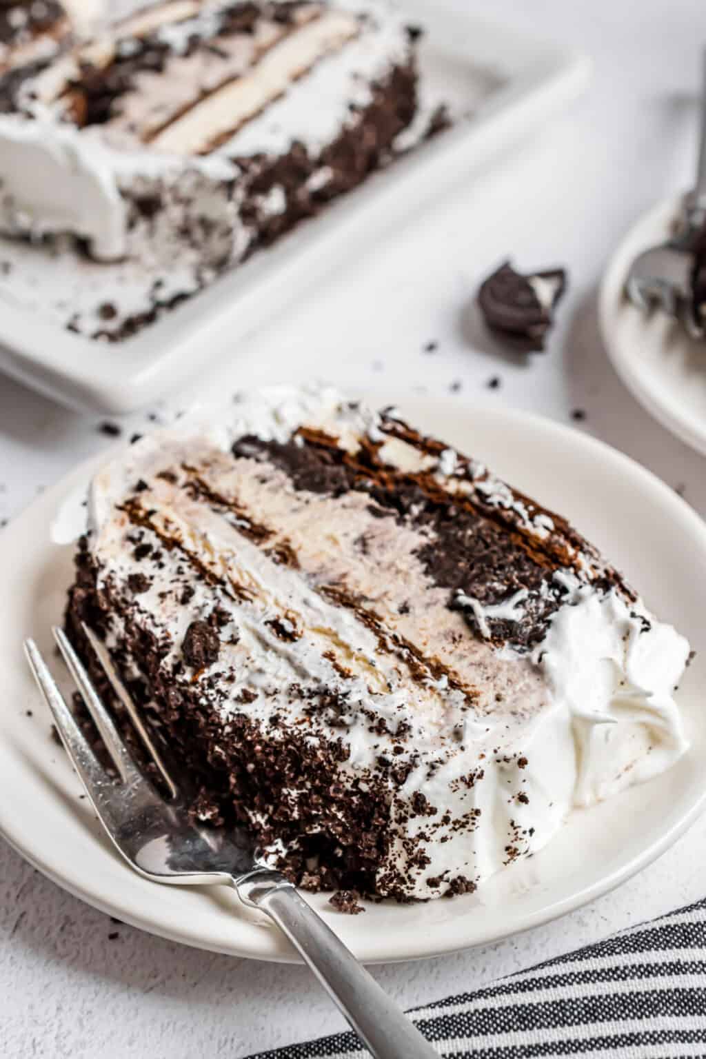 Oreo Ice Cream Cake Recipe - Shugary Sweets