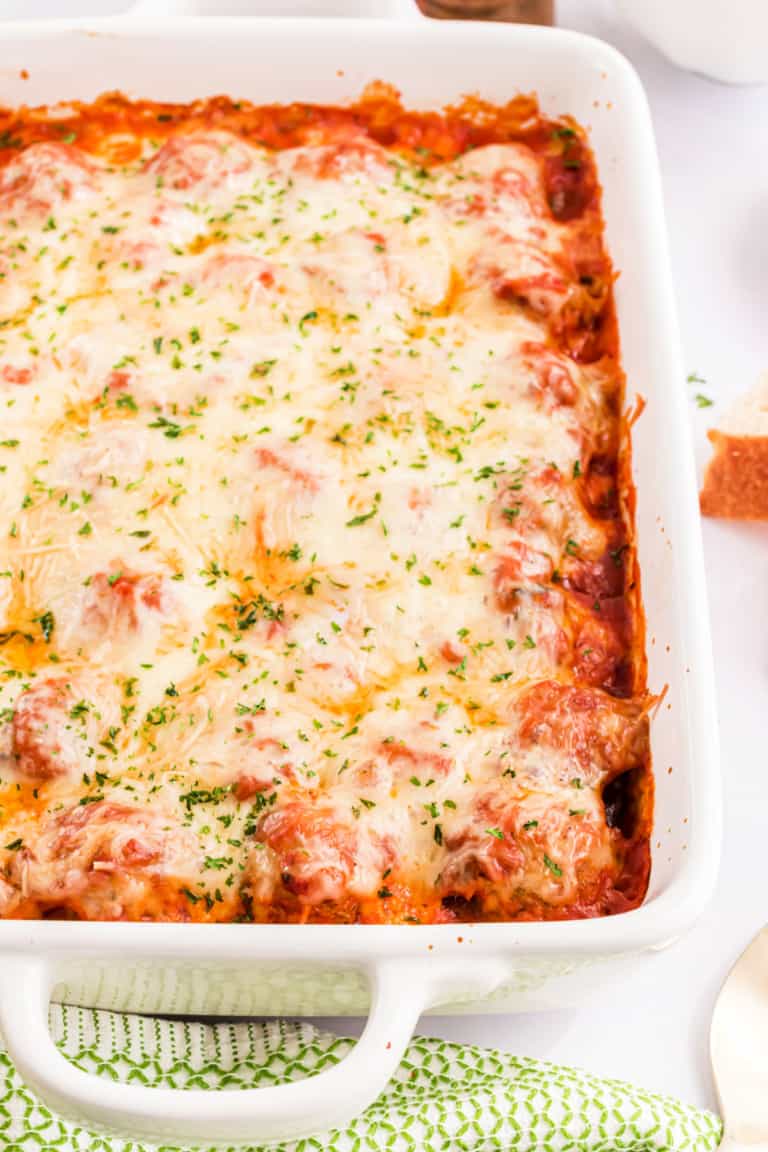 Meatball Parmesan Casserole Recipe Shugary Sweets