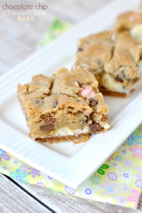 Chocolate Cheesecake Bars  Shugary Sweets