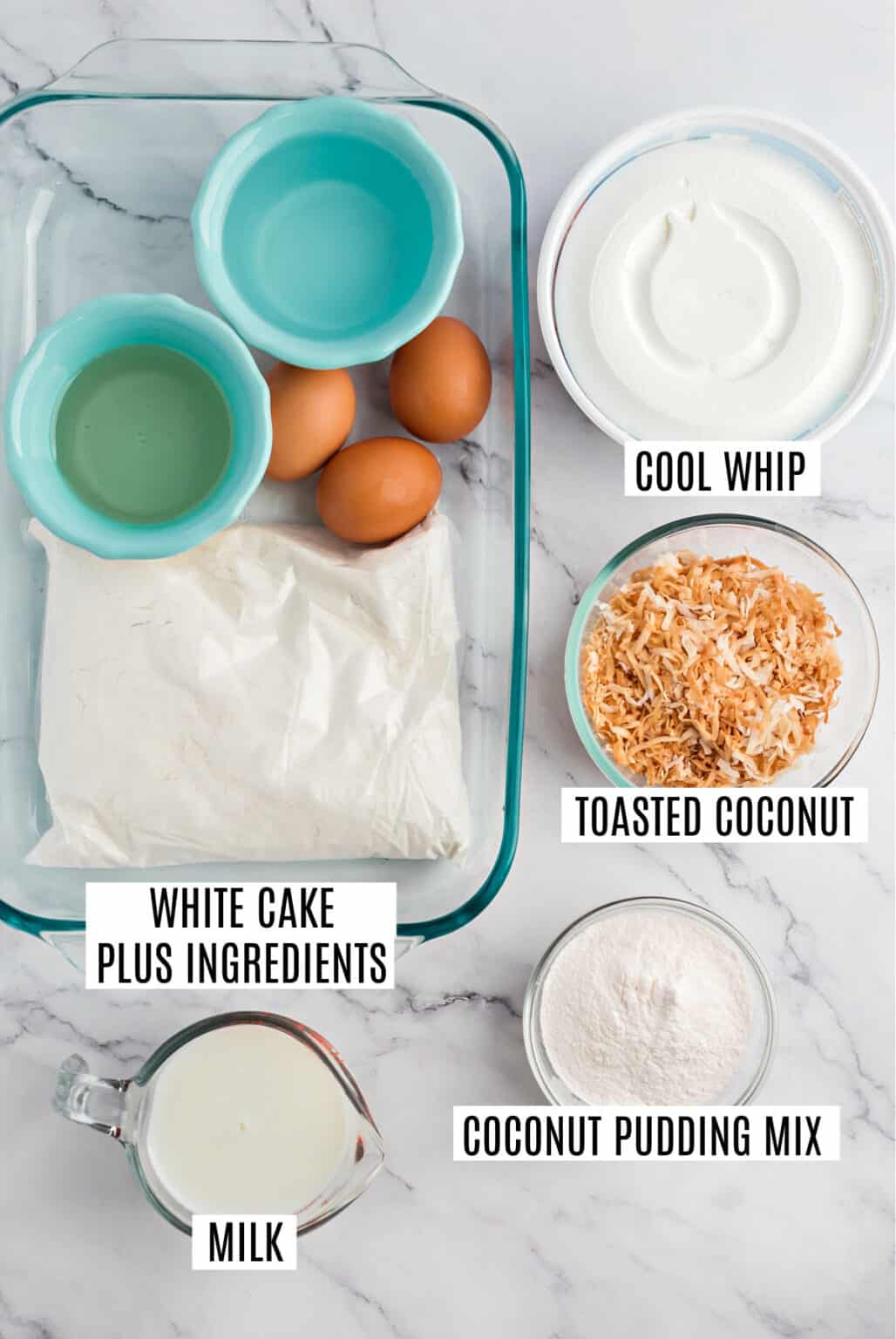 Coconut Pudding Cake Recipe - Shugary Sweets