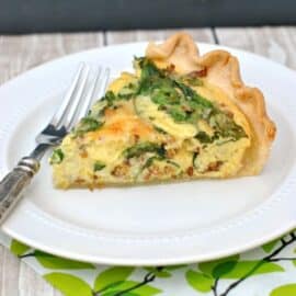 Spinach and Sausage Quiche - Shugary Sweets