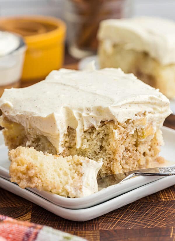 Apple Pie Poke Cake - Shugary Sweets