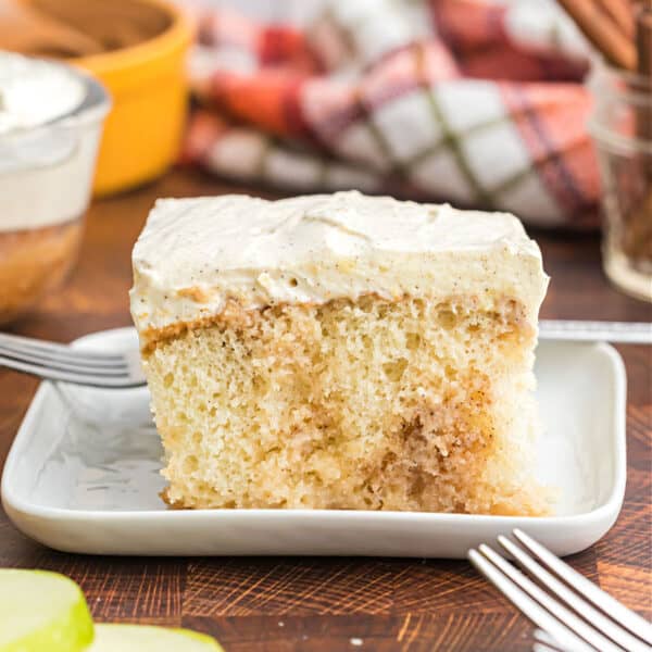 Apple Pie Poke Cake - Shugary Sweets