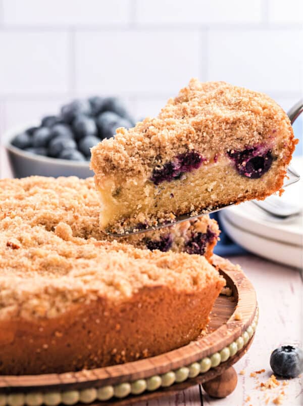 Blueberry Cream Cheese Coffee Cake - Shugary Sweets