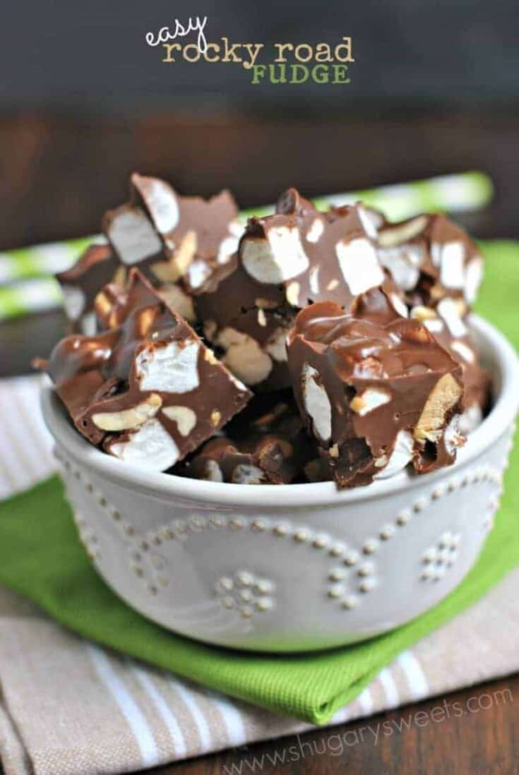 Easy Rocky Road Fudge Recipe