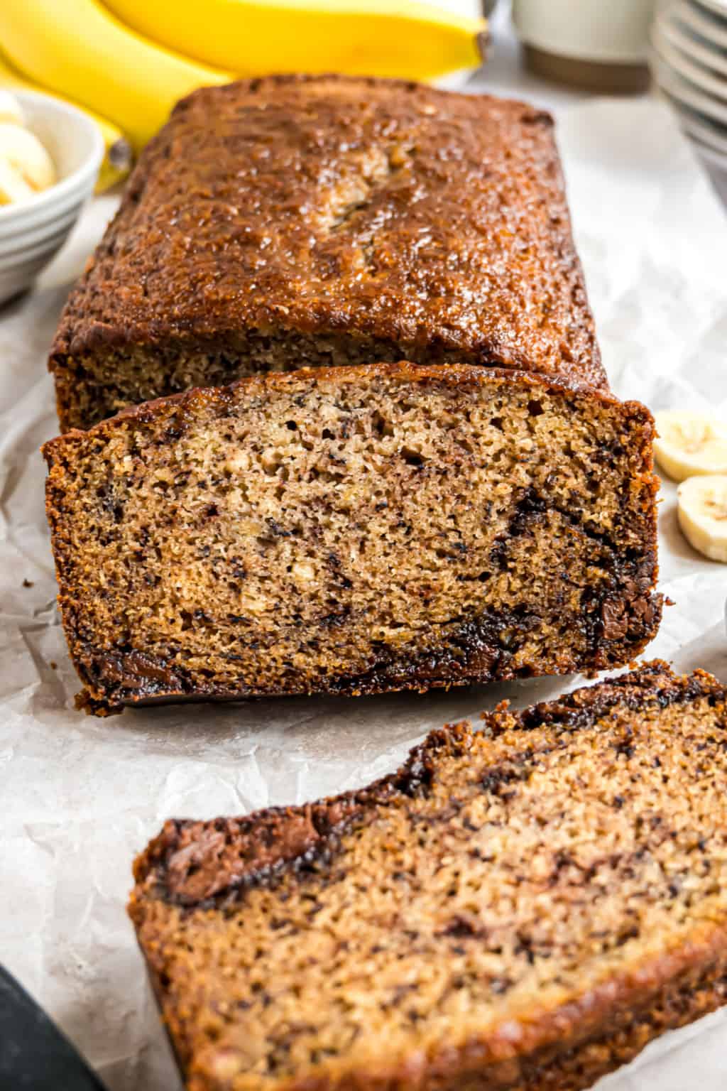 Nutella Banana Bread Recipe - Shugary Sweets