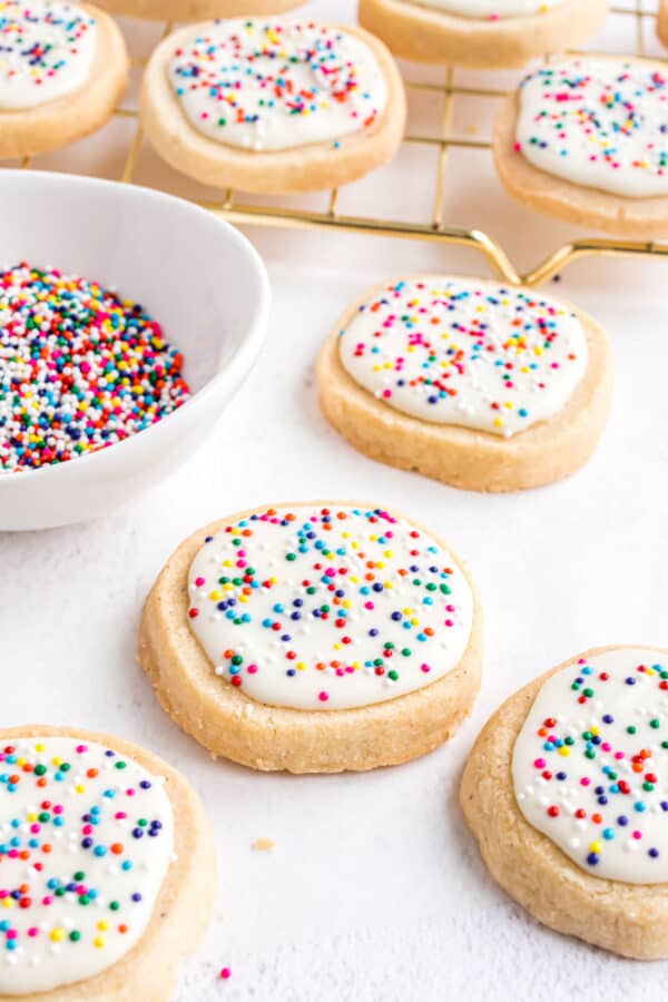 Vanilla Bean Shortbread Cookies - Shugary Sweets