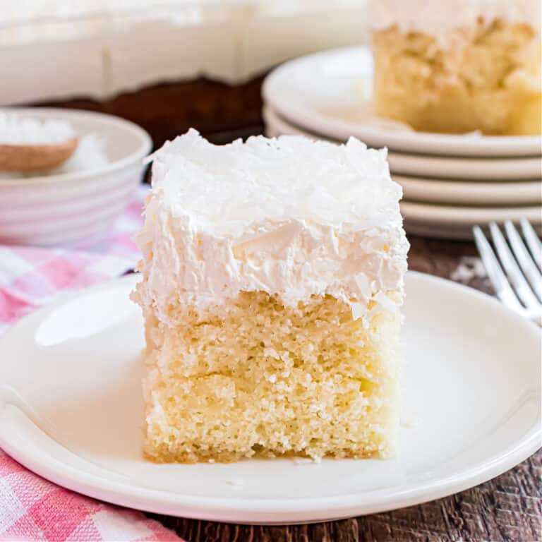 Coconut Cream Poke Cake Recipe - Shugary Sweets