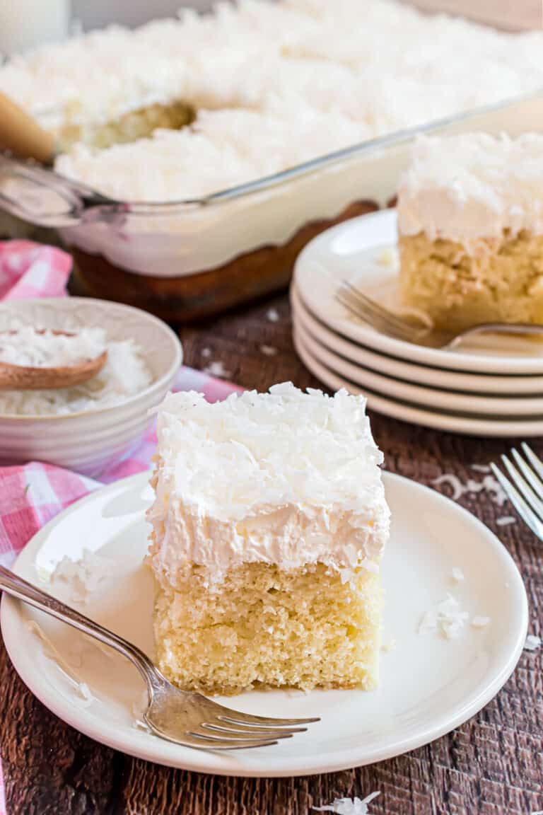 Coconut Cream Poke Cake Recipe - Shugary Sweets