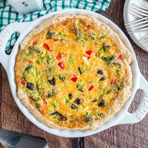 Vegetable Quiche Recipe - Shugary Sweets