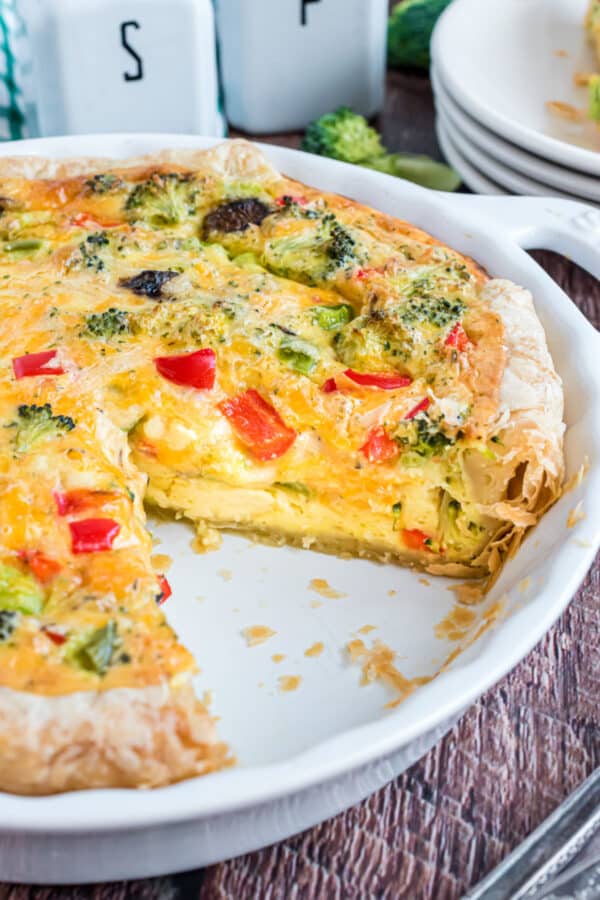 Vegetable Quiche Recipe - Shugary Sweets