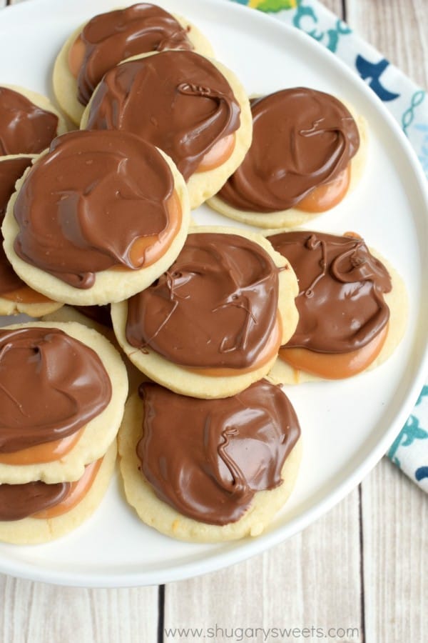 Twix Cookies Recipe - Shugary Sweets