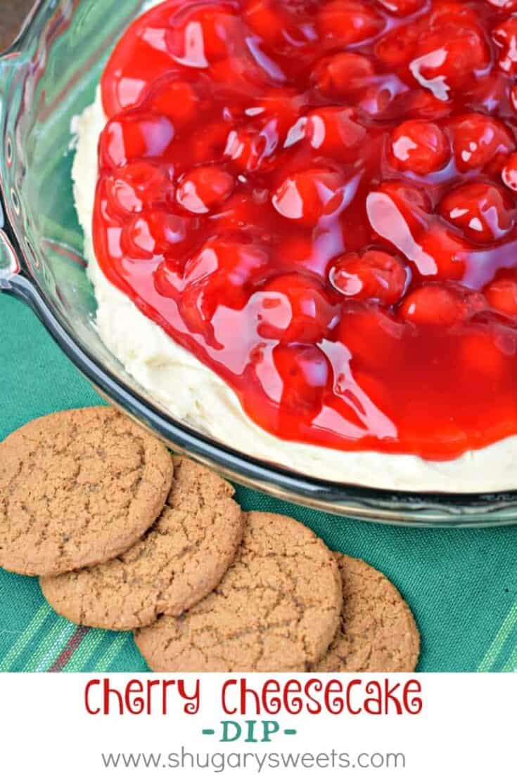 Cherry Cheesecake Dip Recipe Shugary Sweets