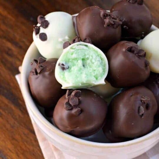 Mint Chocolate Chip Truffles Recipe - Shugary Sweets