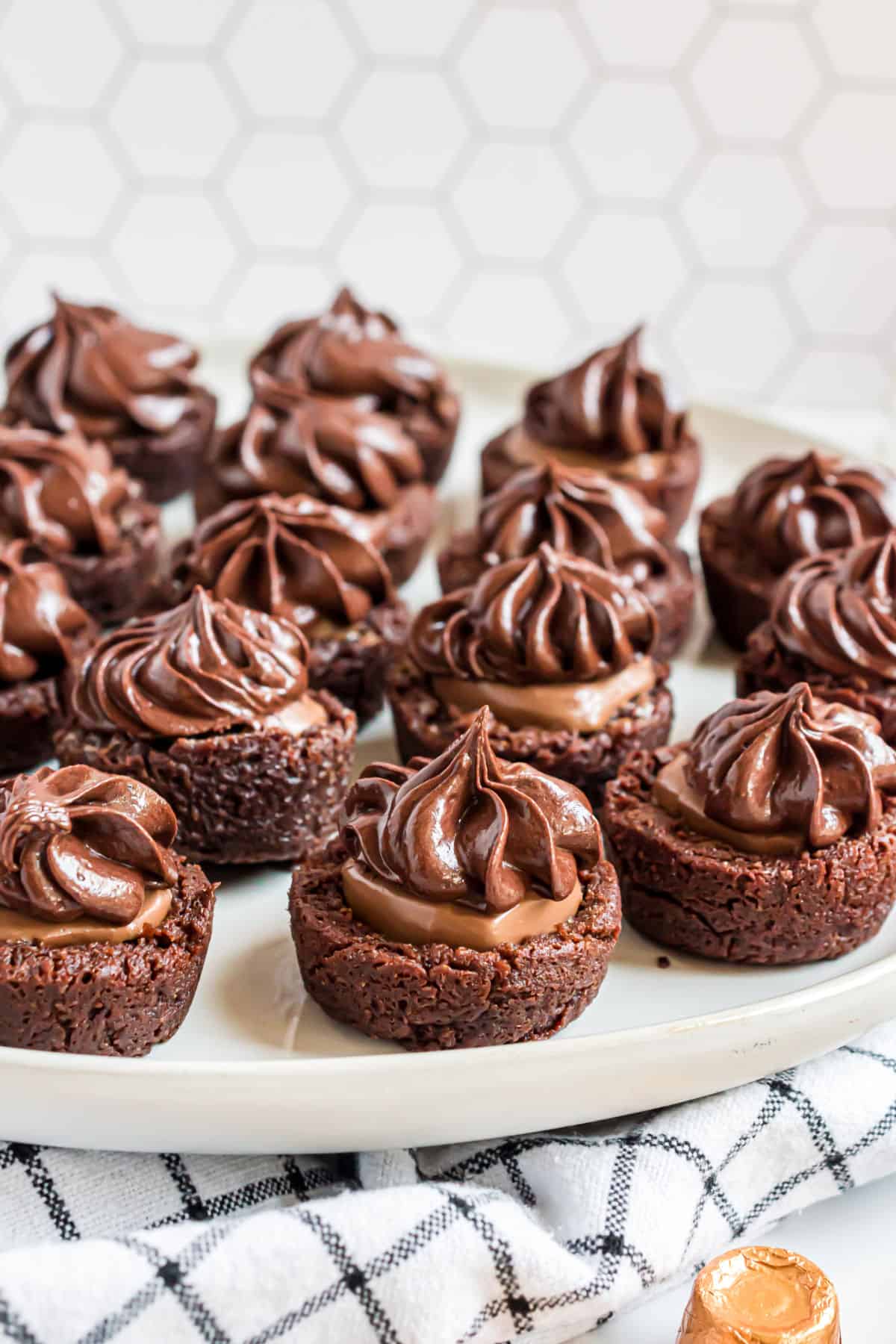 Chocolate Filled Mini Brownie Bites Recipe