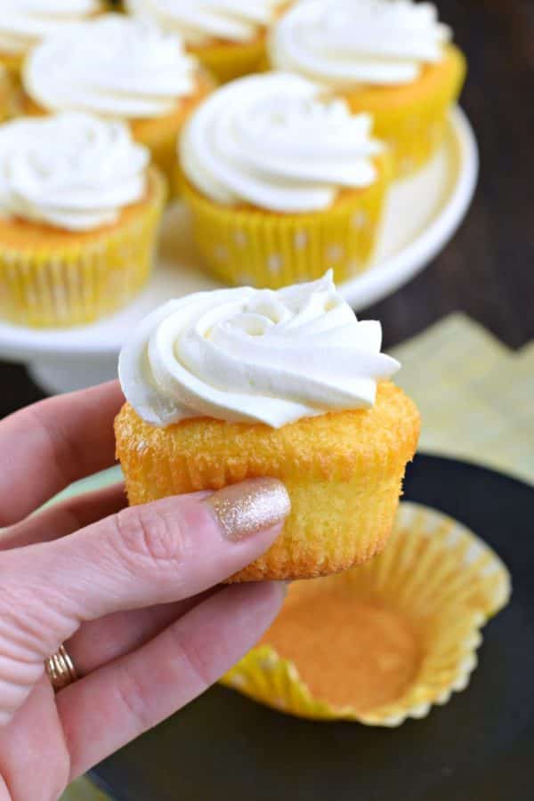 Lemon Pudding Cupcakes - Shugary Sweets