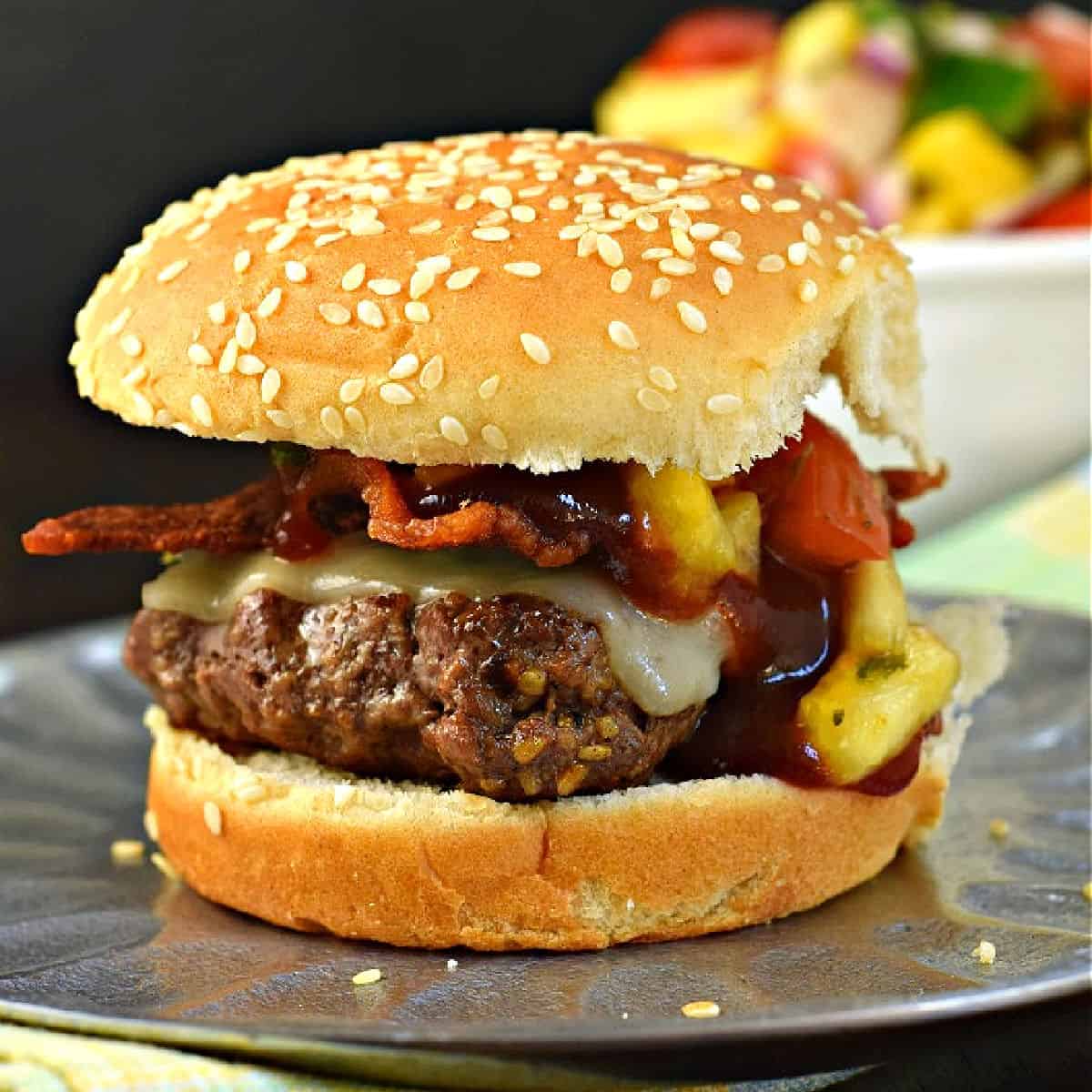 Pineapple Bacon Burgers - Our Best Bites