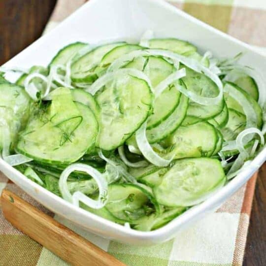 Cucumber Dill Salad - Shugary Sweets