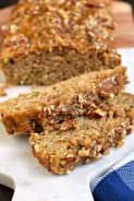 Praline Topped Zucchini Bread - Shugary Sweets