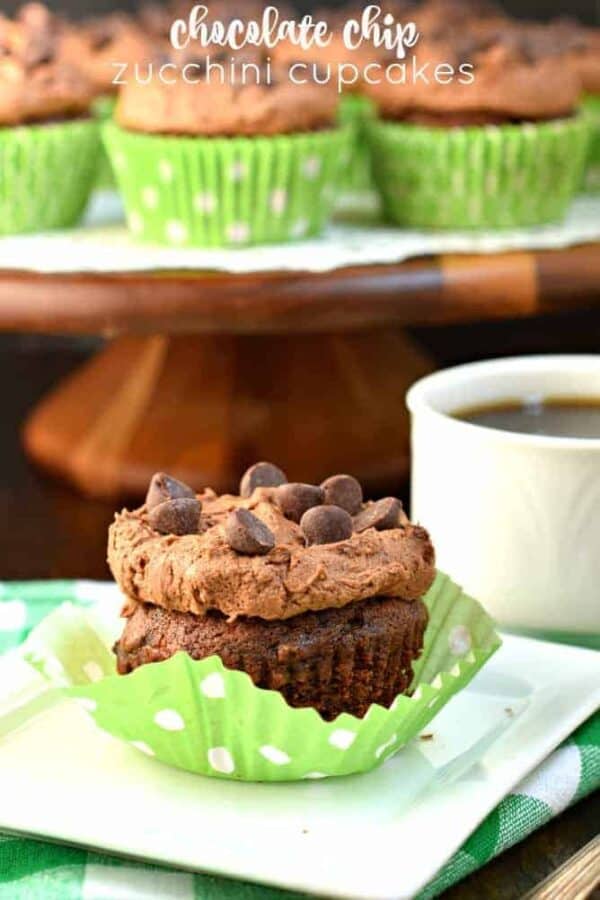 Chocolate Chip Zucchini Cupcakes | Shugary Sweets | Bloglovin’