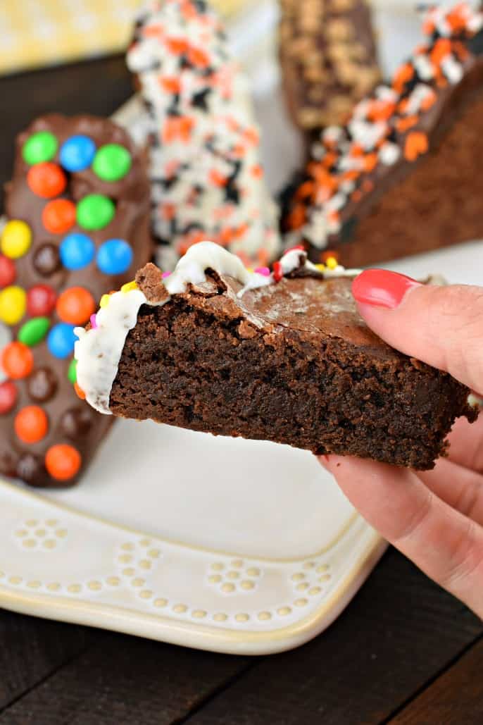Thick Fudgy Bakery Style Brownies Recipe - Shugary Sweets