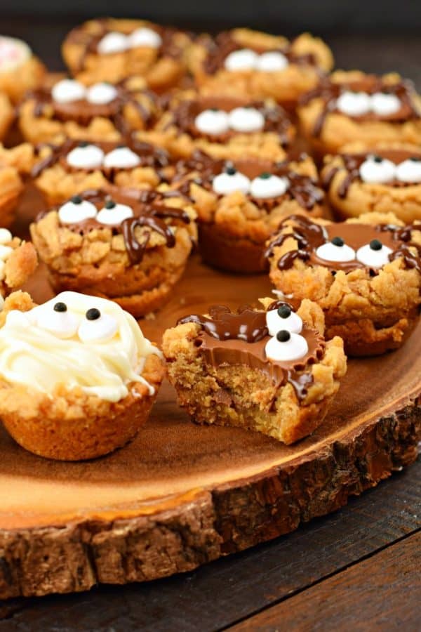 Halloween Peanut Butter Cookie Cups - Shugary Sweets
