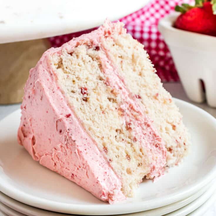 Strawberry Layer Cake Recipe Shugary Sweets 